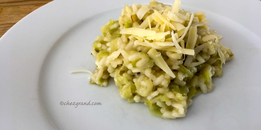 Risotto aux poireaux