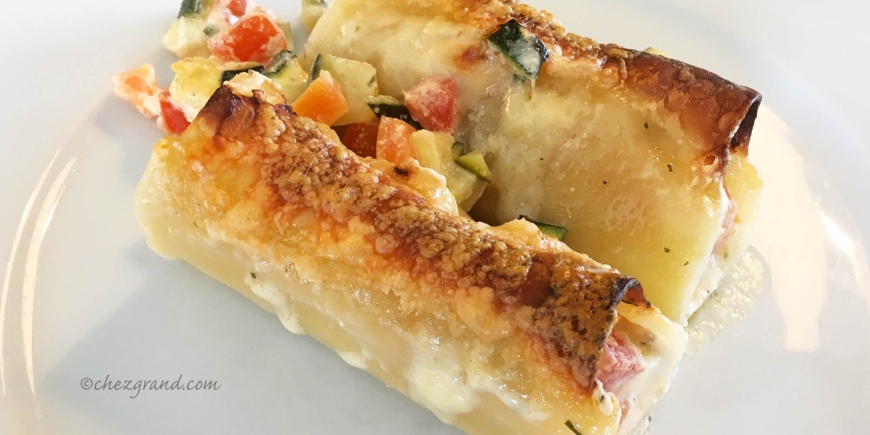 Cannellonis aux légumes et fromage frais